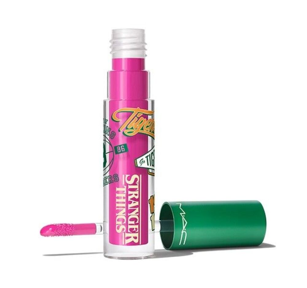 MAC X STRANGER THINGS WILD WHEELER Lip Gloss Lipglass ~Bright Fuchsia ~ RETIRED